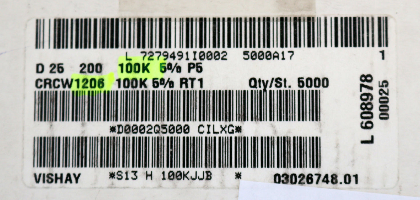 Bild des Artikels VISHAY-1000x-SMD-Widerstand-100kΩ-CRCW1206-RT1-100000-Ohm-Model-03026748.01