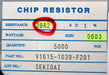 Bild des Artikels 3000x-SMD-Widerstand-39,2kΩ-0603-39,2-Ohm-Model-V1615-1039-F201