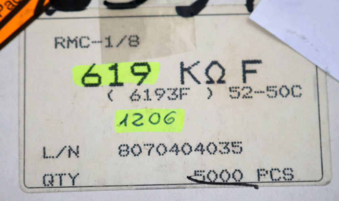 Bild des Artikels KAMAYA-ELECTRIC-2500x-SMD-Widerstand-619kΩ-RMC1/8-1206-619000-Ohm-Model-52-50C