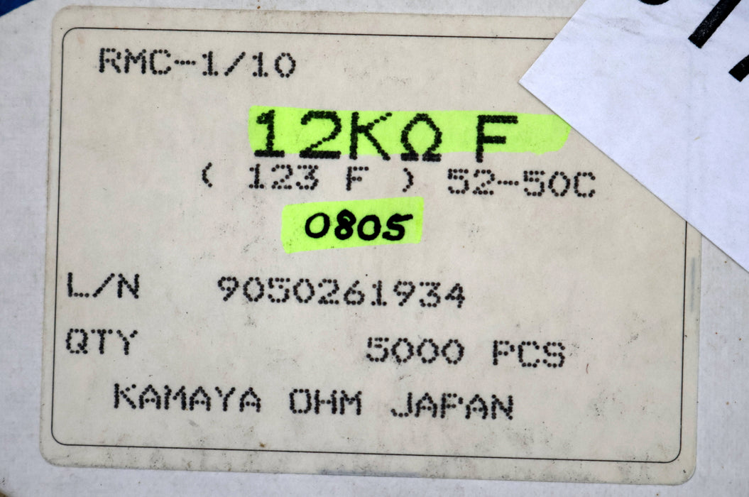 Bild des Artikels KAMAYA-ELECTRIC-4500x-SMD-Widerstand-12kΩ-RMC1/10-0805-12000-Ohm-Model-52-50C
