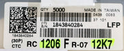 Bild des Artikels YAGEO-5000x-SMD-Widerstand-12,7kΩ-1206-12700-Ohm-Model-RC1206FR-07