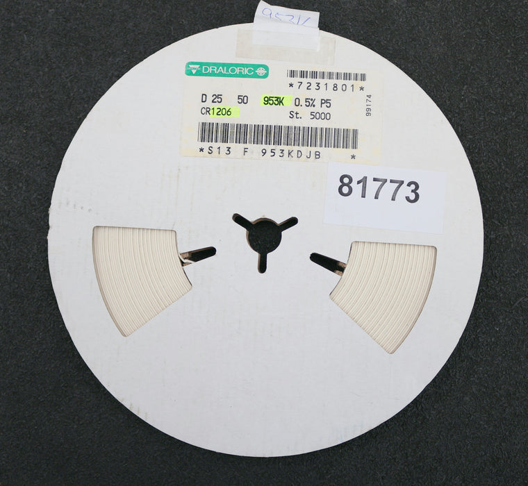 Bild des Artikels DRALORIC-5000x-SMD-Widerstand-953kΩ-S13-F-953KDJB-953000-Ohm-Model-CR1206