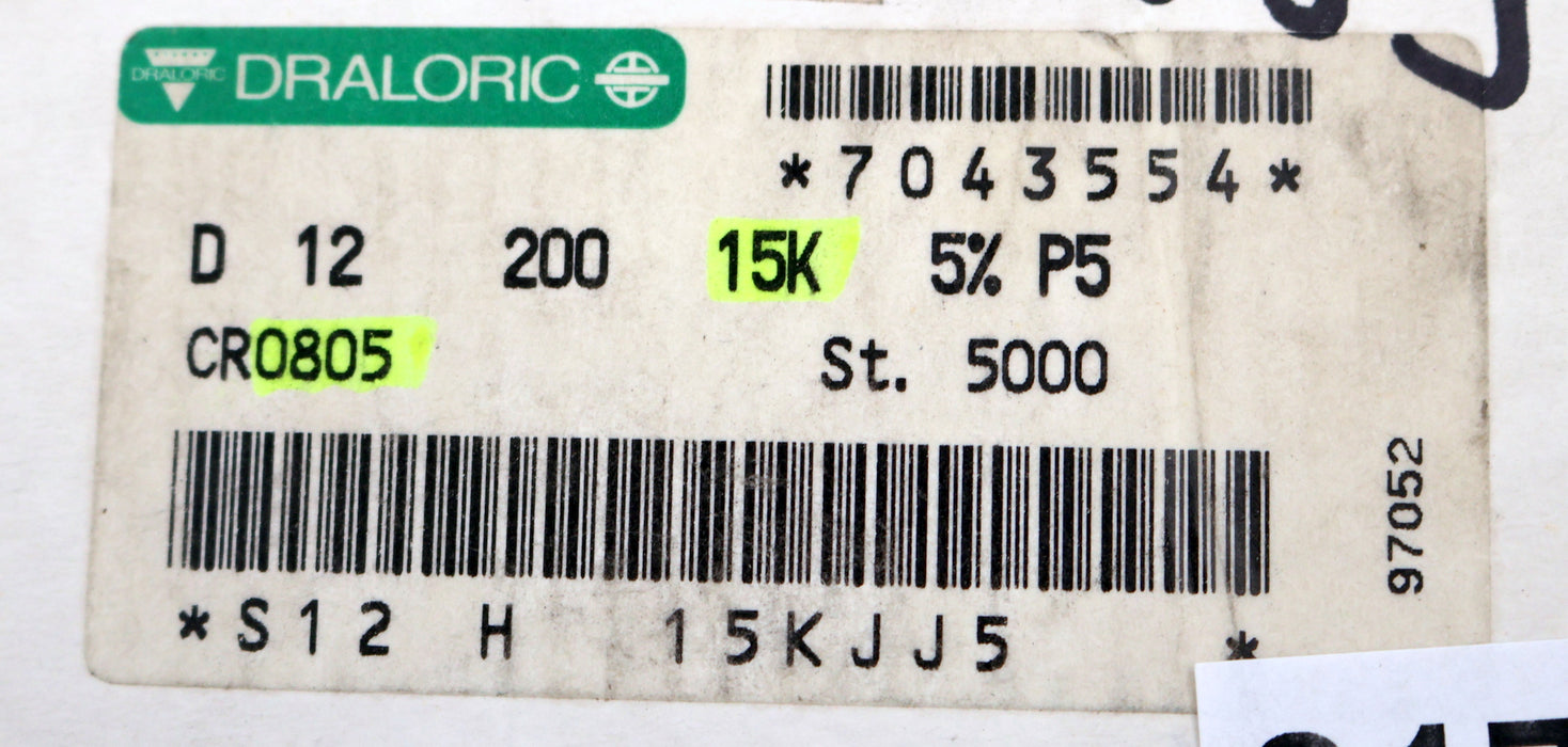 Bild des Artikels DRALORIC-4000x-SMD-Widerstand-15kΩ-S12-H-15KJJ5-15000-Ohm-Model-CR0805