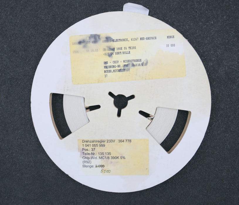 Bild des Artikels DRALORIC-1000x-SMD-Widerstand-390kΩ-S13-H-390KJJB-390000-Ohm-Model-CR1206