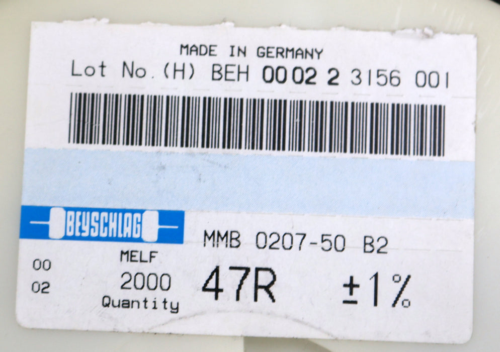Bild des Artikels BEYSCHLAG-600x-SMD-Widerstand-47Ω-MELF-47-Ohm-Model-MMB-0207-50