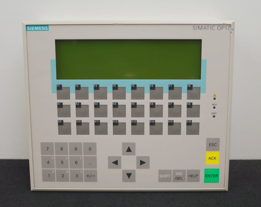 Bild des Artikels SIEMENS-SIMATIC-OP17-Operator-Panel-OP-17-DP-6AV3617-1JC20-0AX1-gebraucht