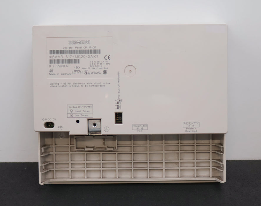 Bild des Artikels SIEMENS-SIMATIC-OP17-Operator-Panel-OP-17-DP-6AV3617-1JC20-0AX1-gebraucht