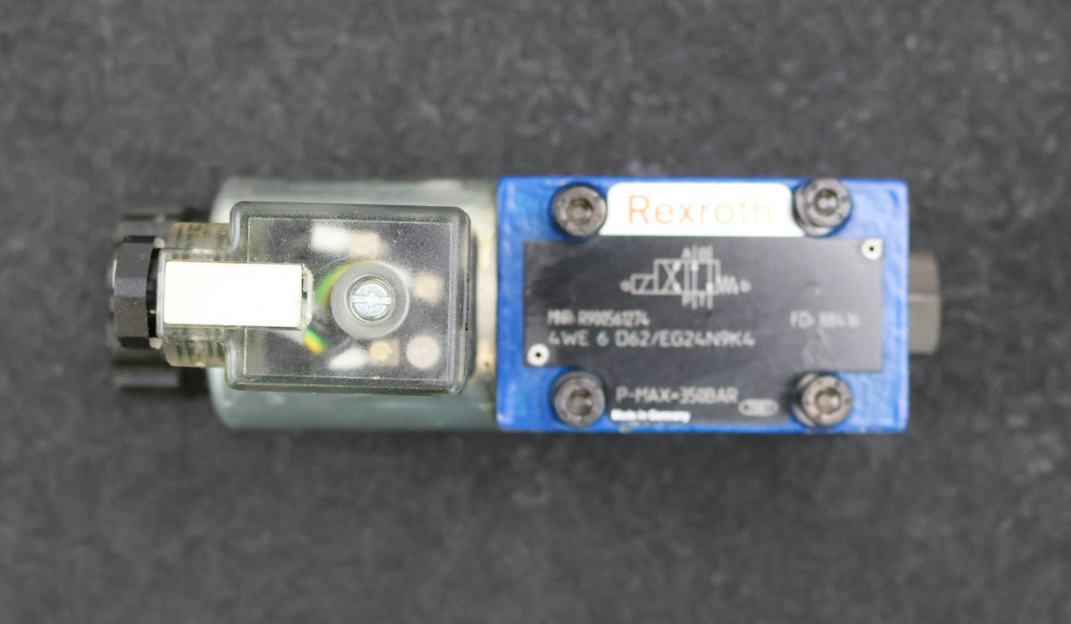 Bild des Artikels REXROTH-Wegeventil-4WE6D62/EG24N9K4-MNR:-R900561274-Pmax.-350bar-gebraucht