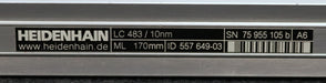 Bild des Artikels HEIDENHAIN-Längenmassstab-LC-483/10nm-ID-557-649-03-ML-170mm-Gesamtlänge-307mm