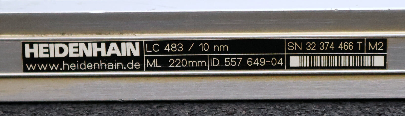 Bild des Artikels HEIDENHAIN-Längenmassstab-LC-483/10nm-ID-557-649-04-ML-220mm-Gesamtlänge-360mm