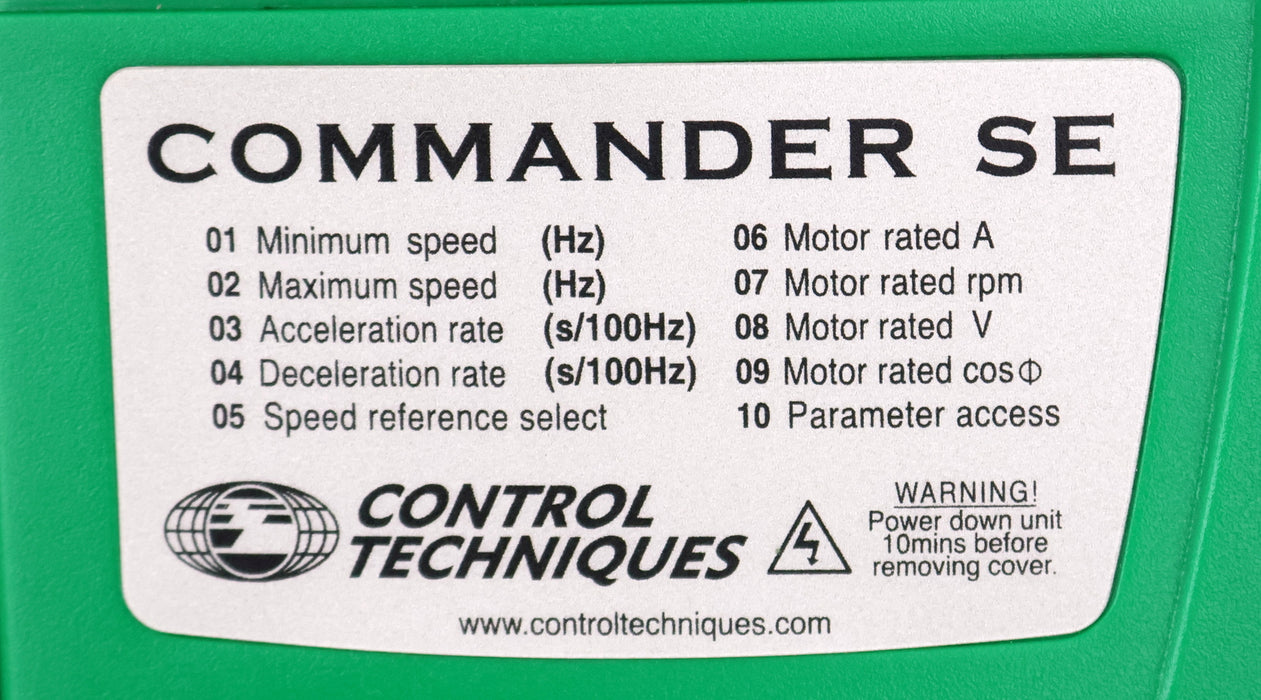 Bild des Artikels CONTROL-TECHNIQUES-COMMANDER-SE-Frequenzumrichter-SE-11200075-SE1,5M-0,75kW