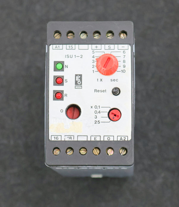 Bild des Artikels BEKA-Integriertes-Steuergerät-ISU-1-2-0,1-250sec-U=-24V-Irel=-3A-gebraucht