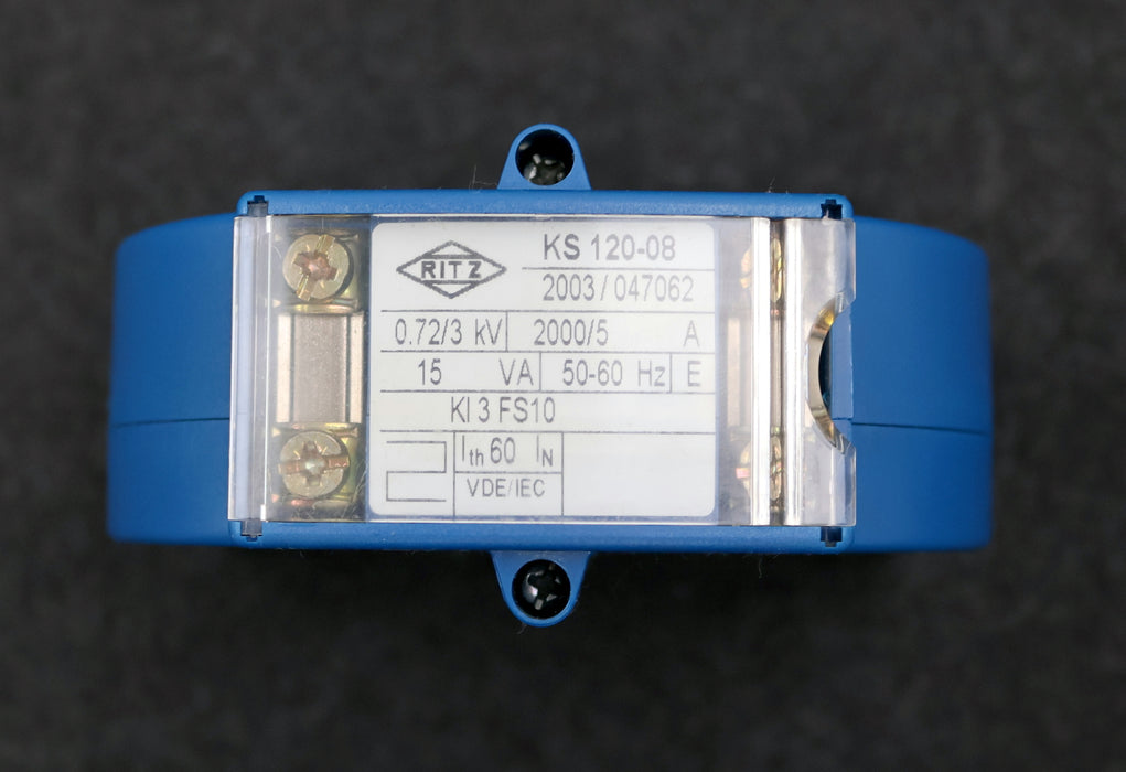 Bild des Artikels RITZ-Aufsteck-Stromwandler-KS-120-08-0,72/3kV-2000/5A-15VA-50-60Hz-gebraucht