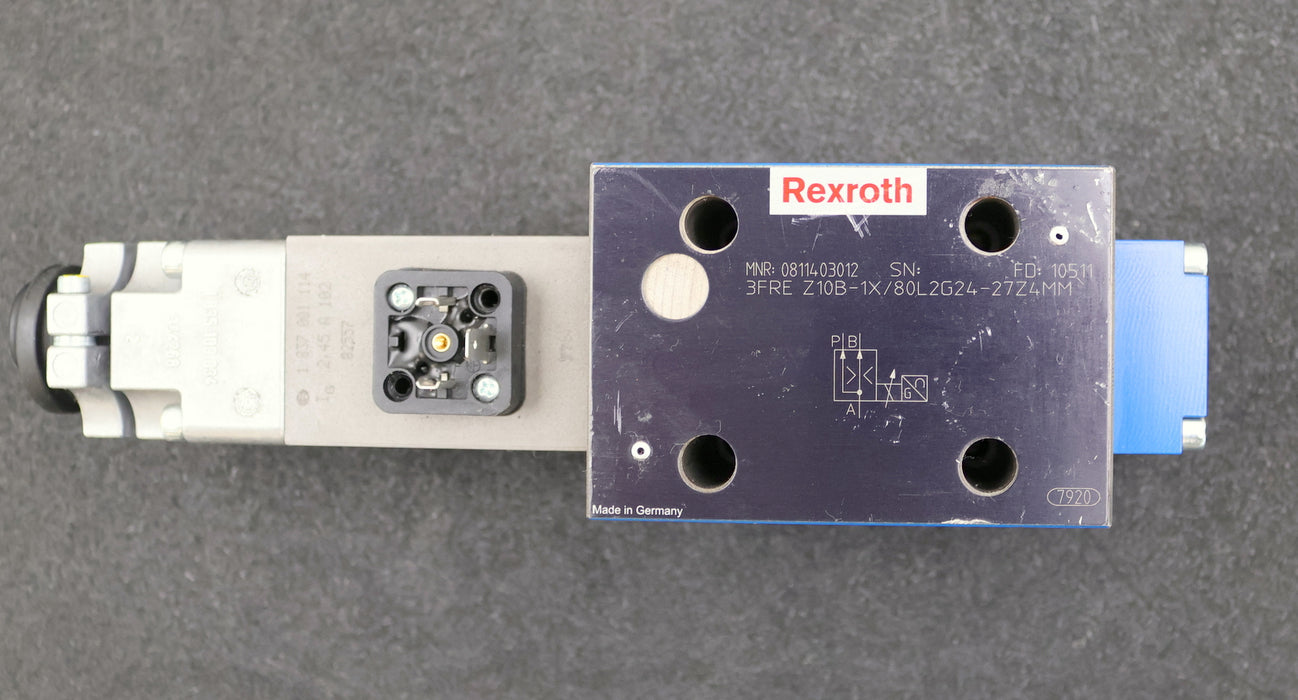 Bild des Artikels REXROTH-Proportional-Durchflussregelventil-3FRE-Z10B-1X/80L2G24-27Z4MM