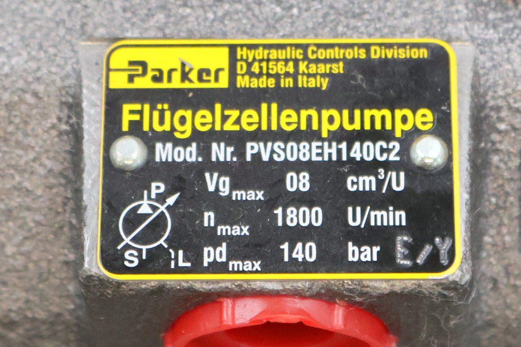 Bild des Artikels PARKER-Flügelzellenpumpe-Mod.Nr.-PVS08EH140C2-Vg-max.-08cm³/U-N-max.-1800U/min