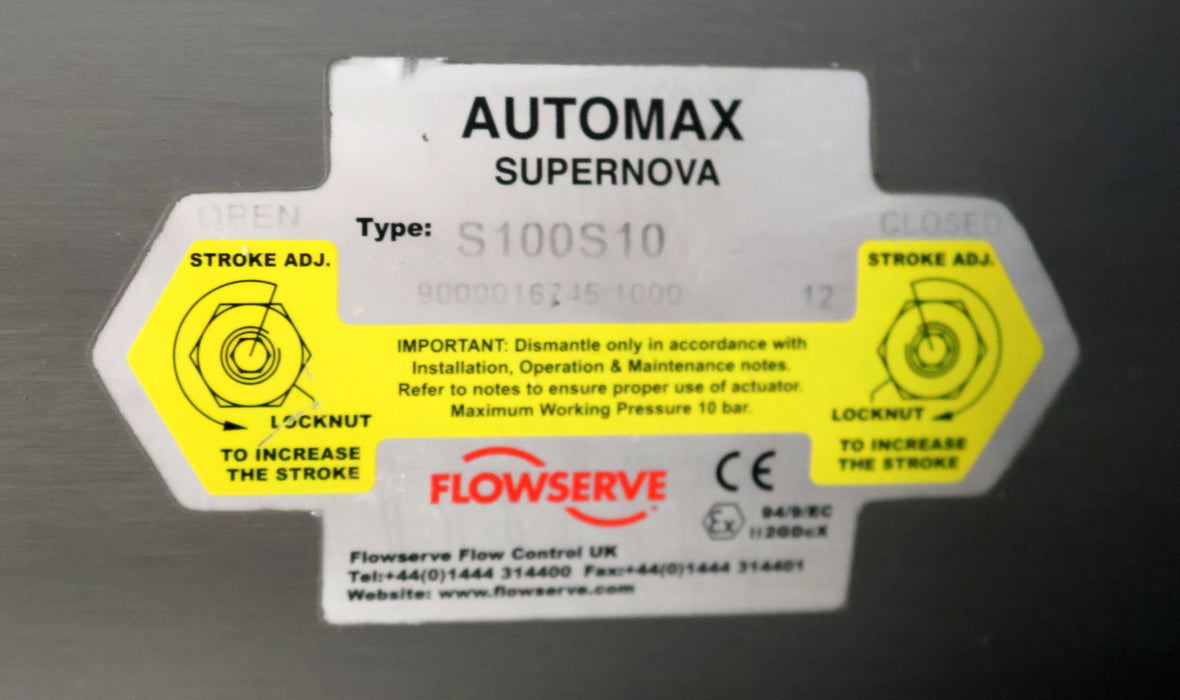 Bild des Artikels FLOWSERVE-SUPERNOVA-Stellantrieb-Type-S100S10-mit-AUTOMAX-Switchbox