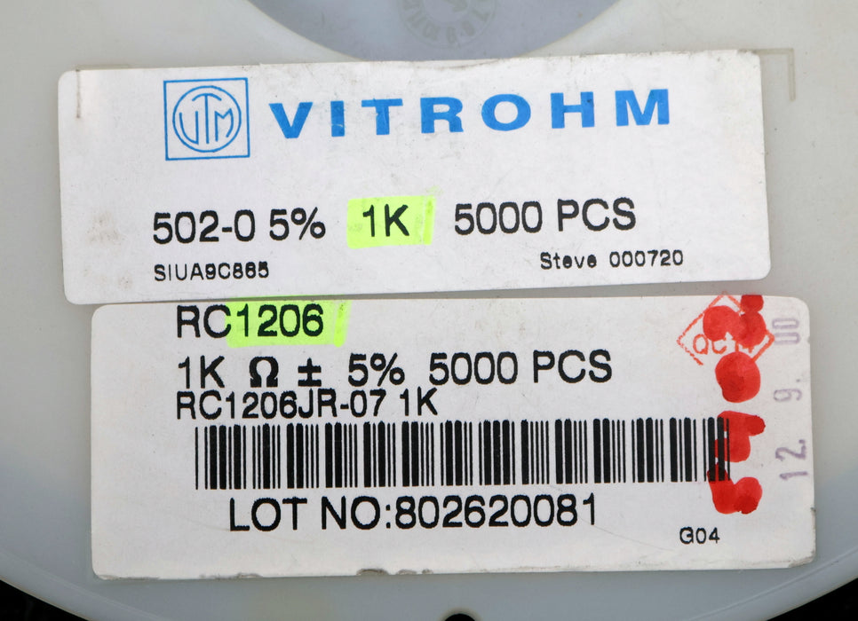 Bild des Artikels VITROHM-4900x-SMD-Widerstand-1kΩ-RC1206-1000-Ohm-Model-502-0