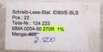 Bild des Artikels DRALORIC-2000x-SMD-Widerstand-270Ω-MINI-MELF-270-Ohm-Model-SMM0204
