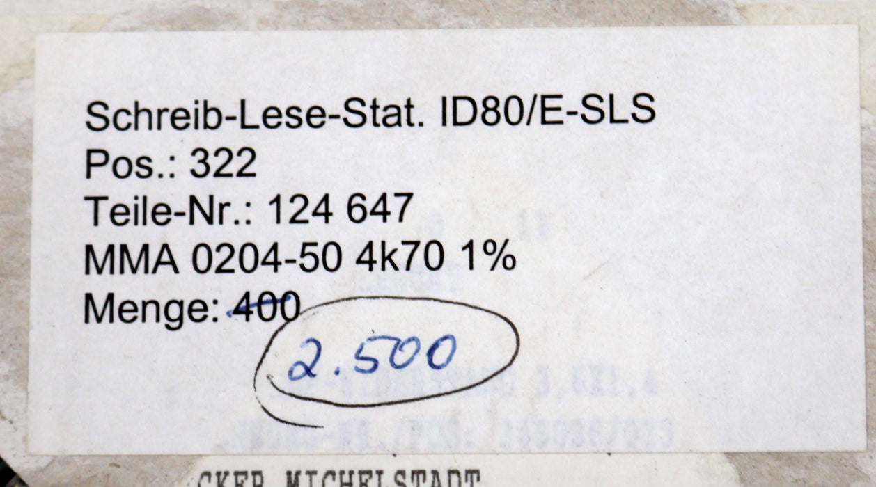 Bild des Artikels DRALORIC-2000x-SMD-Widerstand-4,7kΩ-MINI-MELF-4700-Ohm-Model-SMM0204