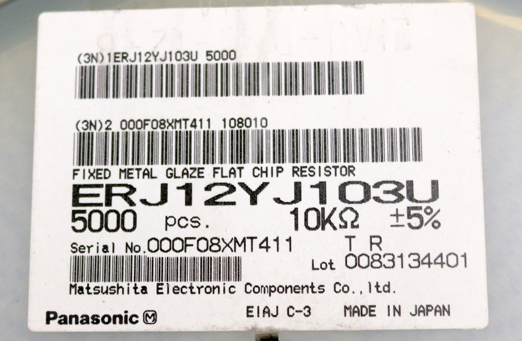 Bild des Artikels PANASONIC-4800x-SMD-Widerstand-10kΩ-1812-0083134401-10000-Ohm-Model-ERJ12YJ103U