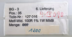 Bild des Artikels BEYSCHLAG-1200x-SMD-Widerstand-100Ω-MELF-100-Ohm-Model-MMA-0207-50