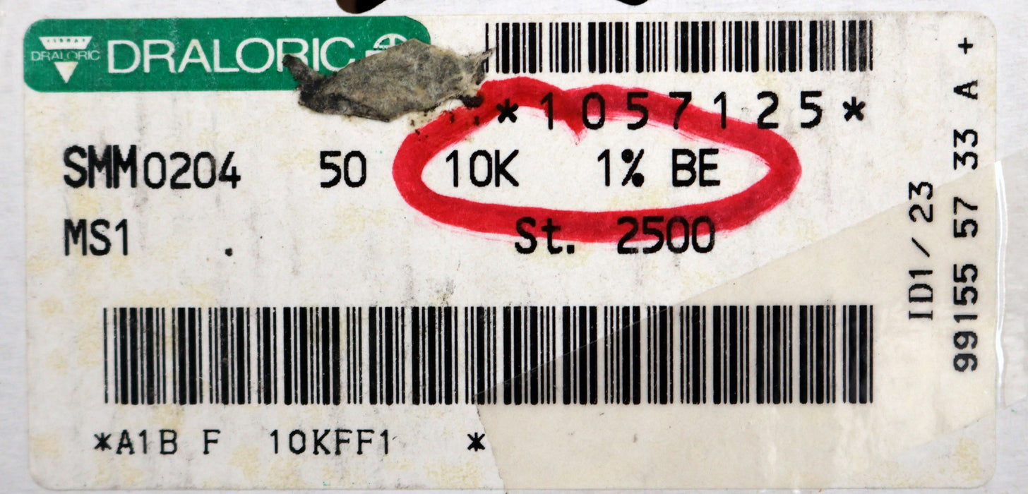 Bild des Artikels DRALORIC-2300x-SMD-Widerstand-10kΩ-124-386-MS1-10000-Ohm-Model-SMM0204