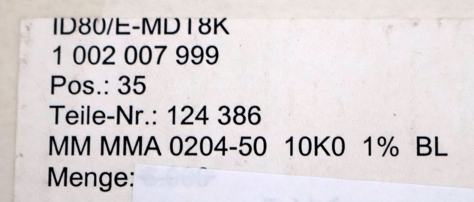 Bild des Artikels DRALORIC-2300x-SMD-Widerstand-10kΩ-124-386-MS1-10000-Ohm-Model-SMM0204