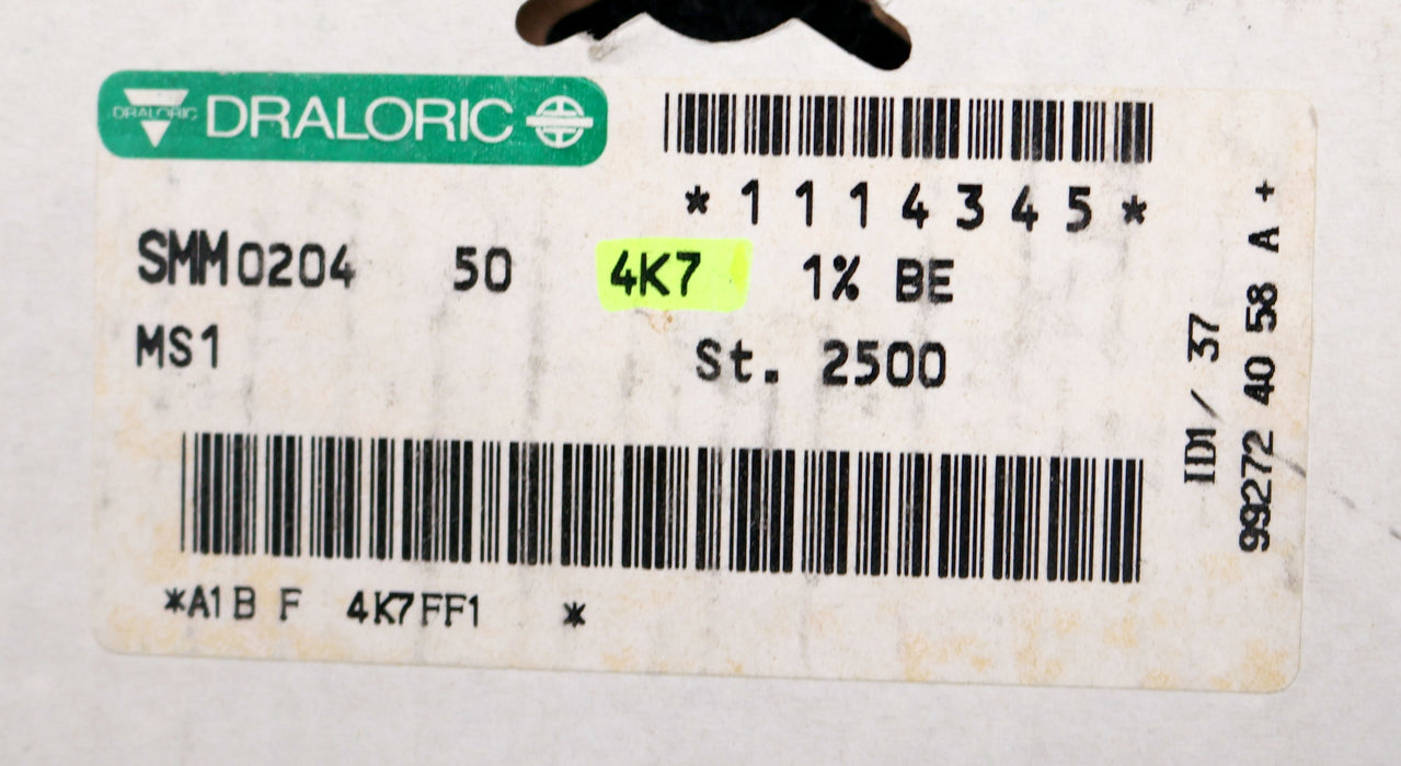 Bild des Artikels DRALORIC-900x-SMD-Widerstand-4,7kΩ-124-647-MS1-4700-Ohm-Model-SMM0204