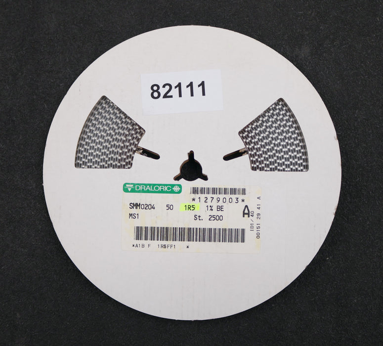 Bild des Artikels DRALORIC-2500x-SMD-Widerstand-1,5Ω-124-018-MS1-1,5-Ohm-Model-SMM0204