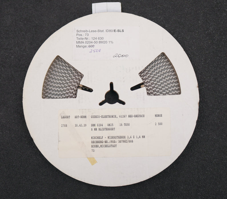 Bild des Artikels DRALORIC-2000x-SMD-Widerstand-8,25MΩ-124-630-MS1-8250000-Ohm-Model-SMM0204