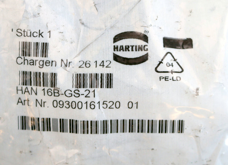 Bild des Artikels HARTING-3x-Tüllengehäuse-HAN-16B-GS-21-Art.Nr.-09300160520-01-unbenutzt-in-OVP