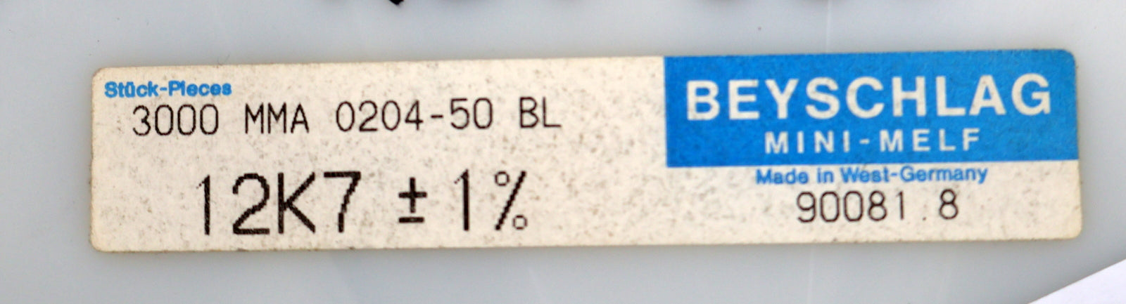 Bild des Artikels BEYSCHLAG-2800x-SMD-Widerstand-12,7kΩ-MINI-MELF-12700-Ohm-Model-MMA-0204-50