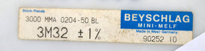 Bild des Artikels BEYSCHLAG-1700x-SMD-Widerstand-3,32MΩ-MINI-MELF-3320000-Ohm-Model-MMA-0204-50