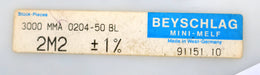 Bild des Artikels BEYSCHLAG-1500x-SMD-Widerstand-2,2MΩ-MINI-MELF-2200000-Ohm-Model-MMA-0204-50