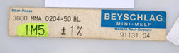 Bild des Artikels BEYSCHLAG-2300x-SMD-Widerstand-1,5MΩ-MINI-MELF-1500000-Ohm-Model-MMA-0204-50