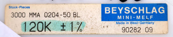 Bild des Artikels BEYSCHLAG-500x-SMD-Widerstand-120kΩ-MINI-MELF-120000-Ohm-Model-MMA-0204-50