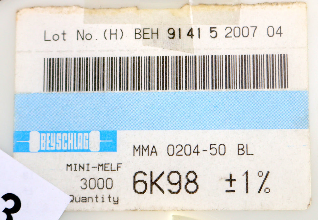 Bild des Artikels BEYSCHLAG-2500x-SMD-Widerstand-6,98kΩ-MINI-MELF-6980-Ohm-Model-MMA-0204-50