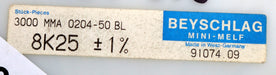 Bild des Artikels BEYSCHLAG-2500x-SMD-Widerstand-8,25kΩ-MINI-MELF-8250-Ohm-Model-MMA-0204-50