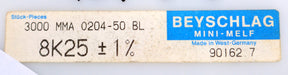 Bild des Artikels BEYSCHLAG-2000x-SMD-Widerstand-8,25kΩ-MINI-MELF-8250-Ohm-Model-MMA-0204-50