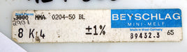 Bild des Artikels BEYSCHLAG-2500x-SMD-Widerstand-8,4kΩ-MINI-MELF-8400-Ohm-Model-MMA-0204-50