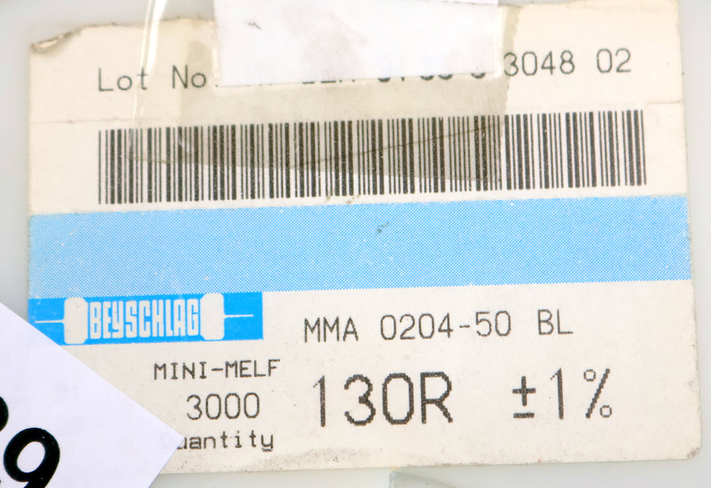 Bild des Artikels BEYSCHLAG-1000x-SMD-Widerstand-130Ω-MINI-MELF-130-Ohm-Model-MMA-0204-50