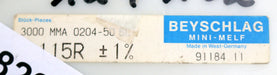 Bild des Artikels BEYSCHLAG-2000x-SMD-Widerstand-115Ω-MINI-MELF-115-Ohm-Model-MMA-0204-50