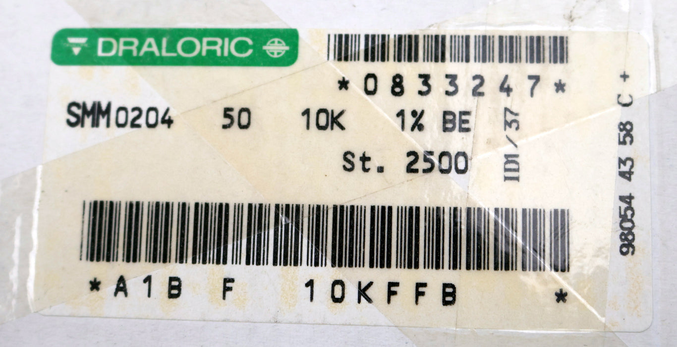 Bild des Artikels DRALORIC-1500x-SMD-Widerstand-10kΩ-124-386-MS1-10000-Ohm-Model-SMM0204