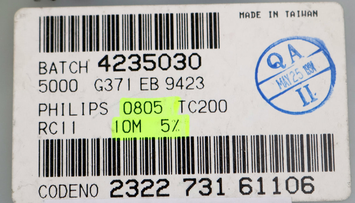 Bild des Artikels PHILIPS-3000x-SMD-Widerstand-1MΩ-0805-RC11-10000000-Ohm-Model-TC200