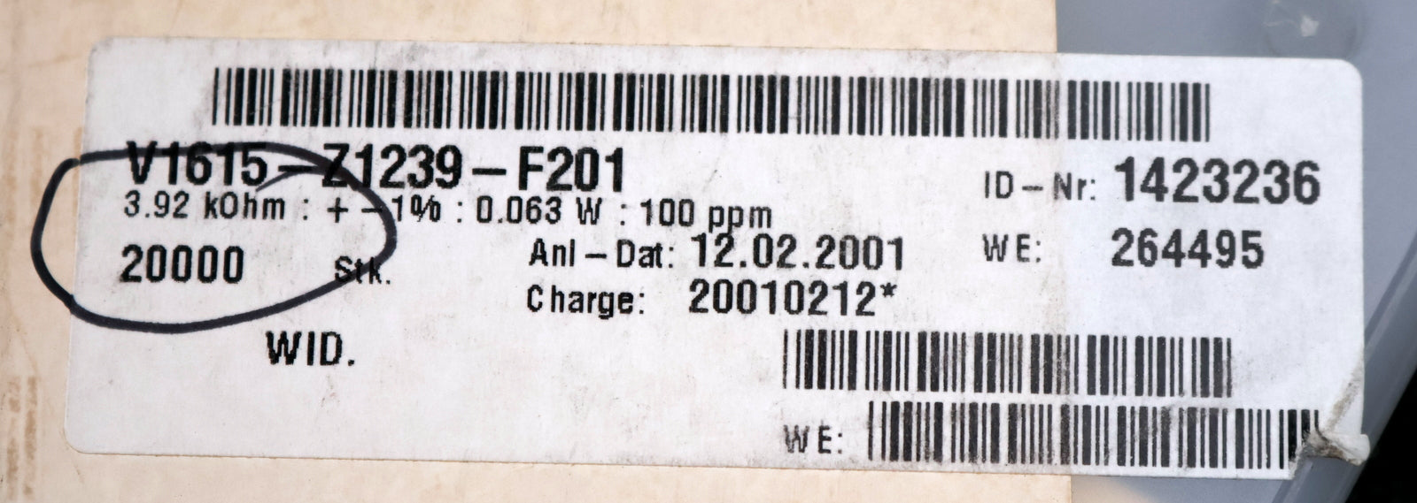 Bild des Artikels ROHM-5000x-SMD-Widerstand-3,92Ω-0603-3920-Ohm-Model-MCR03-QZP-FX-3921