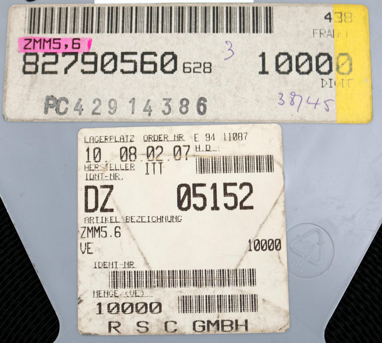Bild des Artikels ITT-SEMICONDUCTORS-9000x-Zenerdiode-Model-ZMM5.6-DZ-05152-Zenerspannung-5,6V