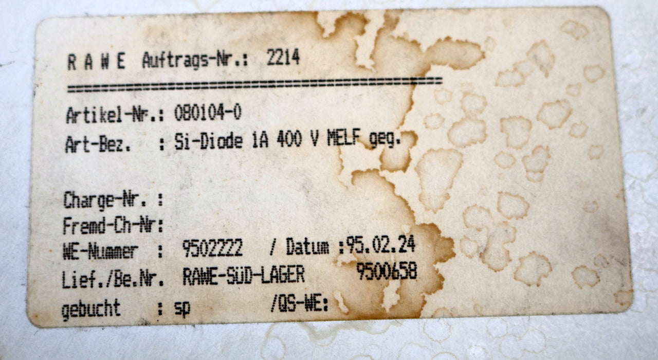 Bild des Artikels VISHAY-1500x-Standarddiode-BYM10-400-Sperrspannung-400V-Nennstrom-1A