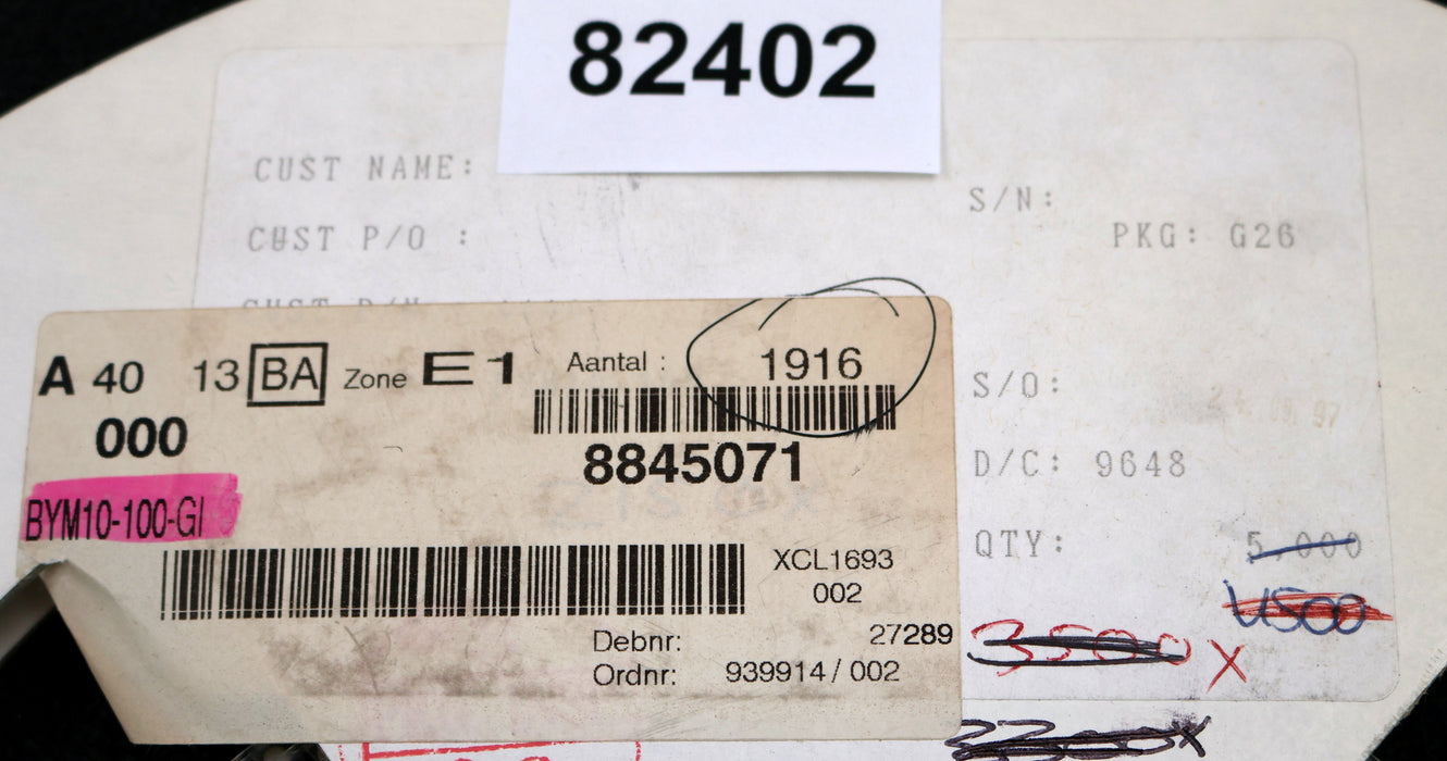 Bild des Artikels VISHAY-2000x-Standarddiode-BYM10-100-GI-Sperrspannung-100V-Nennstrom-1A