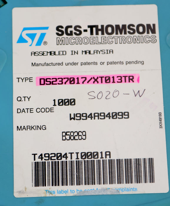 Bild des Artikels SGS-THOMSON-10x-Microprozessor-Type-DS237017/XT013TR-unbenutzt-in-OVP