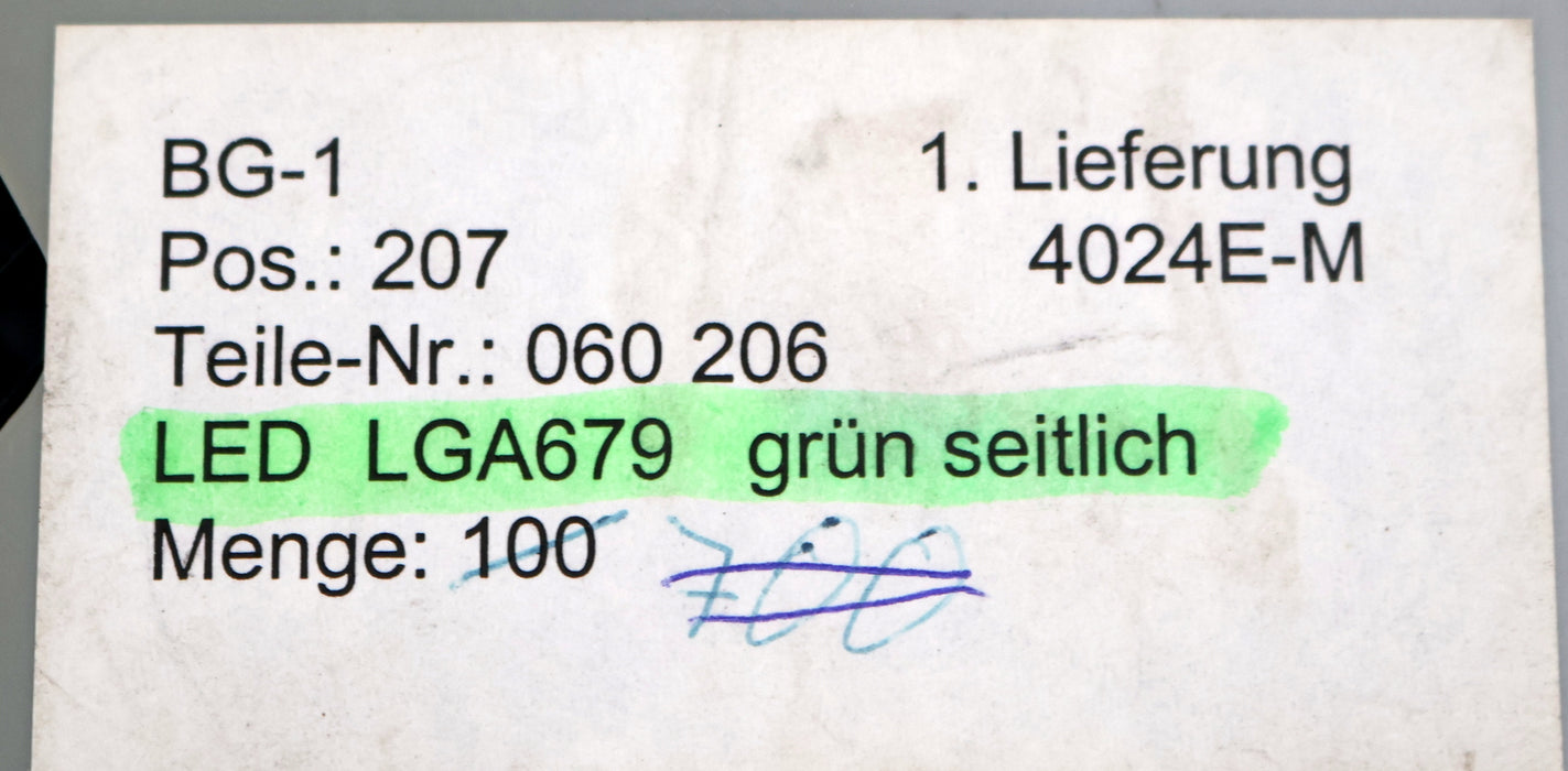Bild des Artikels 260x-LED-LGA679-Grün-seitlich-4024E-M-13"-reel-with-260-units-unbenutzt